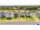 Aerial view of modern two-story homes with manicured lawns in a community at 12259 Bracco St, Winter Garden, FL 34787