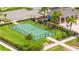 Aerial view of community sport court, pool and lounge area at 12259 Bracco St, Winter Garden, FL 34787