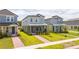 Charming two-story home with a landscaped front yard and inviting walkway at 12259 Bracco St, Winter Garden, FL 34787