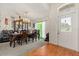 Dining room with chandelier, stylish accents, and plenty of natural light at 1321 Dunbarton Ct, Kissimmee, FL 34758