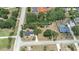 Aerial view of property highlighting the size of the lot and neighborhood at 309 N Kepler Rd, Deland, FL 32724