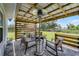 This patio area offers a cozy seating arrangement with a heater, pavers and picturesque views of the expansive yard at 5478 Nw 153Rd Ct, Morriston, FL 32668