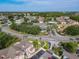Wide aerial of neighborhood, showcasing meticulously maintained grounds, lush greenery, and convenient access to main thoroughfares at 8704 Knightsbridge Ct # B, Kissimmee, FL 34747