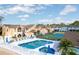 Community pool with tennis courts and condos at 8719 Rockingham Ter # B, Kissimmee, FL 34747