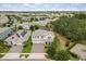 Aerial view of a two-story home with a three car garage, landscaping, and great neighborhood at 8811 Bally Neal Loop, Davenport, FL 33896