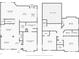 Detailed floor plan showcasing layout of living room, kitchen, bedrooms, and bathrooms for both floors at 1222 Golden Canna Ln, Celebration, FL 34747