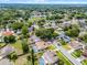 An aerial view of a quiet residential neighborhood with mature trees and well-maintained homes at 2203 Essex Dr, Ocoee, FL 34761