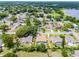 Neighborhood aerial view featuring homes with pools, lush landscaping, and tree-lined streets at 2203 Essex Dr, Ocoee, FL 34761
