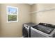 The laundry room features a Samsung washer and dryer set, a window and wire shelving at 2488 Hassonite St, Kissimmee, FL 34744