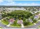 A sweeping aerial view shows many retention ponds in this neighborhood at 2888 Middleton Cir, Kissimmee, FL 34743