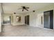 Spacious sunroom with tiled floor, ceiling fan, and access to the backyard and home at 2888 Middleton Cir, Kissimmee, FL 34743