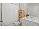Bathroom with modern vanity, neutral walls, and updated fixtures at 5291 Meredrew Ln, St Cloud, FL 34771