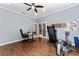 This is a large bonus room that would be perfect for exercise, hobbies, or an office at 13108 Lakeshore Grove Dr, Winter Garden, FL 34787