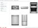 Designer-appointed stainless steel appliances include a gas cooktop, range hood, microwave, dishwasher, and refrigerator at 1454 Pinecliff Dr, Apopka, FL 32703