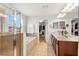 Bathroom features large soaking tub, glass enclosed shower, and double sinks with granite countertops at 15058 Sawgrass Bluff Dr, Winter Garden, FL 34787