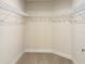 An empty walk-in closet includes a carpeted floor and wire shelving at 4326 Sagefield Dr, Harmony, FL 34773