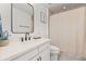 Updated bathroom features a modern vanity with black hardware, a clean design, and a shower at 5365 Bowman Dr, Winter Garden, FL 34787