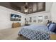 Spacious bedroom featuring a decorative ceiling, plush carpet and lots of natural light at 5365 Bowman Dr, Winter Garden, FL 34787