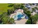 Aerial view of water park with chairs and tables at 5365 Bowman Dr, Winter Garden, FL 34787