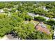 Aerial view of a home nestled among lush greenery, showcasing its peaceful surroundings at 815 W Yale St, Orlando, FL 32804