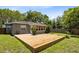 Spacious backyard featuring a large wooden deck perfect for outdoor entertaining at 815 W Yale St, Orlando, FL 32804