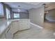 View of kitchen featuring countertops, cabinets and open layout to living spaces at 126 Ingram Cir, Longwood, FL 32779