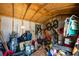 Spacious shed interior perfect for storing bikes, beach chairs, yard tools, and other outdoor gear at 141 W Main St, Lake Helen, FL 32744