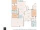 Detailed floor plan of the home's layout, showcasing the kitchen, bedrooms, and living spaces at 1862 Lorenzo Ln, Oviedo, FL 32765