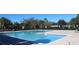 Community pool features a clear blue pool, surrounding chairs, and lush greenery at 228 Primrose Dr, Davenport, FL 33837