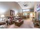 Spacious living room with open floor plan, comfortable sofa and ample lighting at 458 Meadowood Blvd, Fern Park, FL 32730