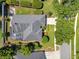 Birds eye view of home, landscaping, patio, pool, and surrounding neighborhood at 5335 Bay Side Dr, Orlando, FL 32819