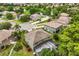 Aerial view of homes surrounding a small body of water at 1203 Stone Harbour Rd, Winter Springs, FL 32708