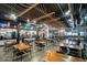 Large dining area with ample seating and unique lighting, creating a vibrant atmosphere at 14312 Paradise Tree Dr, Orlando, FL 32828
