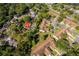 Aerial view of the neighborhood, highlighting community layout and landscaping at 168 Hill St, Casselberry, FL 32707