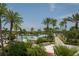 Expansive swimming pool surrounded by lush palm trees and landscaping, offering a tranquil outdoor oasis at 1836 Sandy Park Trl, Kissimmee, FL 34747