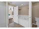 Bathroom featuring a soaking tub, shower, and vanity at 2963 Beckwith St, Deltona, FL 32738