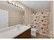 Bathroom with a vanity, commode, and cat-themed shower curtain at 2963 Beckwith St, Deltona, FL 32738