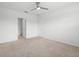 This bright bedroom is freshly painted and has two closets, plus a ceiling fan at 341 Alexzander Way, Winter Haven, FL 33881