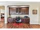 Office area with a built-in desk, cabinets, and drawers offering ample storage and workspace at 4133 Foxhound Dr, Clermont, FL 34711