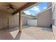 Covered patio featuring concrete floors, a ceiling fan and open views to a fenced in yard at 461 Black Knight Way, Longwood, FL 32779