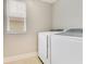 Clean laundry room with a side-by-side washer and dryer and a window at 4993 Hook Hollow Cir, Orlando, FL 32837