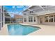 Screened in pool in private backyard and covered lanai at 4993 Hook Hollow Cir, Orlando, FL 32837