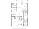 Detailed floor plan showcasing the layout of the home, including room dimensions and locations at 5220 Red Coral Cir, Mount Dora, FL 32757
