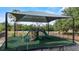 Well-equipped playground with slides, climbing structures, and protective shade canopy for outdoor fun at 5220 Red Coral Cir, Mount Dora, FL 32757