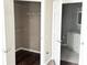 A view of the closet and bathroom in the apartment at 6451 Old Park Ln # 407, Orlando, FL 32835