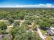 Wide aerial of the neighborhood showcasing the landscape and neighborhood at 7375 Lake Dr, Sanford, FL 32771