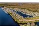 Aerial view of a marina at 131 Addle Hill Ct, Deland, FL 32720