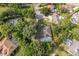 Aerial view of a home with a private screened pool and lush green landscaping in a suburban neighborhood at 1947 Broadleaf Ct, Windermere, FL 34786