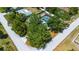Property aerial view, showcasing the lot size and surrounding neighborhood at 2420 Kerridale St, Deltona, FL 32738