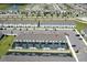 Townhome community featuring screened in private pools for each unit at 2439 Dubai St, Kissimmee, FL 34747